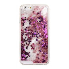 Чехол-накладка Windigital для iPhone 6/6s Water with Glitter (розовый)
