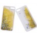 Чехол-накладка Windigital для iPhone 4/4S Water with Glitter (золотой)