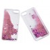 Чехол-накладка Windigital для iPhone 4/4S Water with Glitter (розовый)