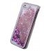 Чехол-накладка Windigital для iPhone 5/5S Water with Glitter (розовый)