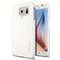 Чехол-накладка SGP Thin Fit для Samsung Galaxy S6 (белый)